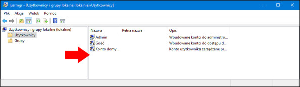 Usunięcie dowolnego konta użytkownika znajdującego się w systemie Windows 10.