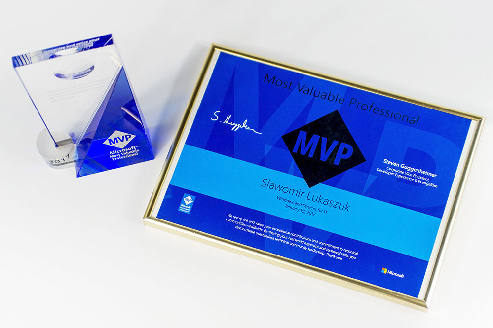 Tytuł Microsoft Most Valuable Professionals (MVP)