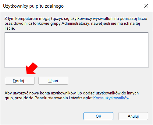 Krok 12. Przypisanie użytkownika do pulpitu zdalnego w systemie Windows 11.